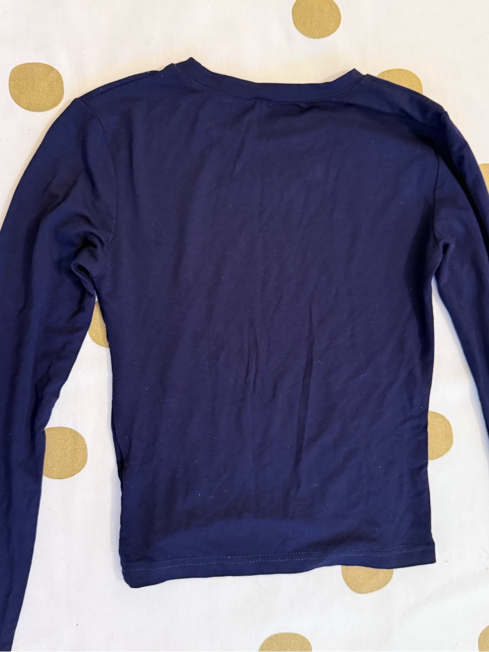 Long-Sleeve Navy Tee size XS pre-owned with free gift .